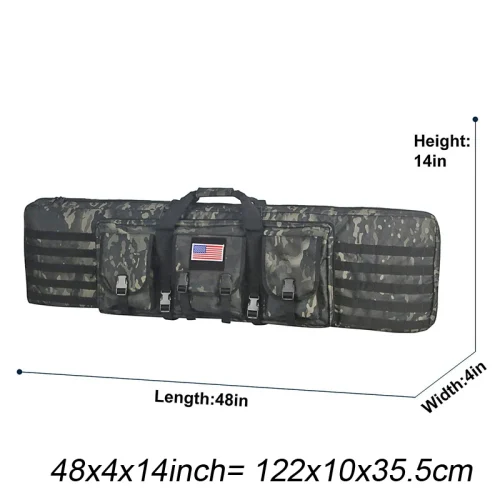 81 97 106 122cm Tactical Gun Bag Double Rifle Case Military Molle Rifle Bag Sniper Airsoft Gun Case Backpack Hunting Gun Holster - Image 4