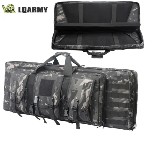81 97 106 122cm Tactical Gun Bag Double Rifle Case Military Molle Rifle Bag Sniper Airsoft Gun Case Backpack Hunting Gun Holster
