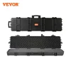 VEVOR Rifle Hard Case Portable Long Gun Storage Hard Suitcase W/ 2 Casters Shockproof & Waterproof Airsoft Rifle Protective Case