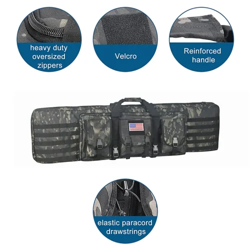 81 97 106 122cm Tactical Gun Bag Double Rifle Case Military Molle Rifle Bag Sniper Airsoft Gun Case Backpack Hunting Gun Holster - Image 5