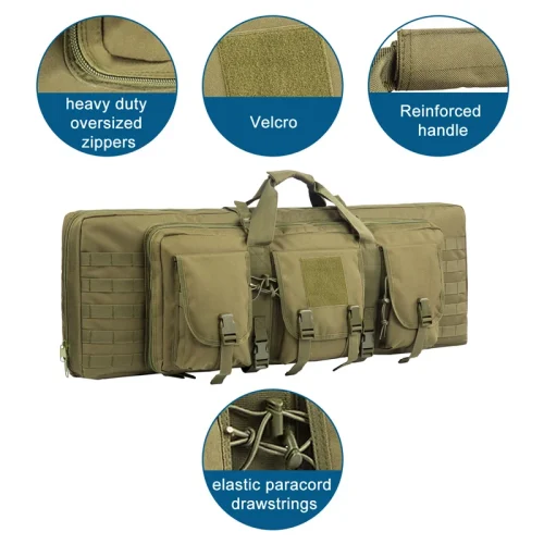 32 38 42 inch Double Rifle Case Bag Tactical Weapon Gun Case Rifle & Pistol Bag Long Gun Bag for Hunting Range Sports Transport - Image 5