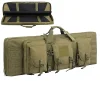 32 38 42 inch Double Rifle Case Bag Tactical Weapon Gun Case Rifle & Pistol Bag Long Gun Bag for Hunting Range Sports Transport
