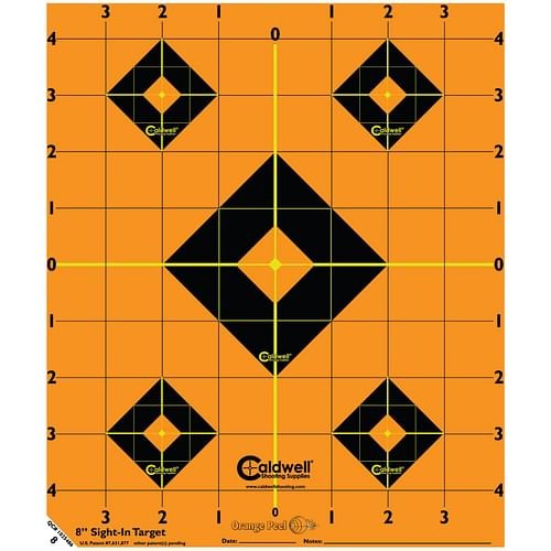 Alternative view of Caldwell 8in Sight-In Target 25 Sheets