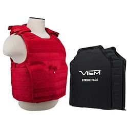 Vism Exp Carrier w 2 11x14in 3A SC Soft Panels Med-2XL Red - Image 3