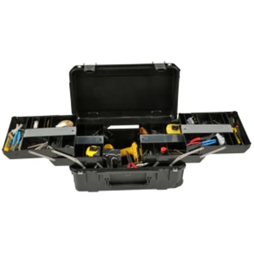 Alternative view of SKB iSeries Tool Tech Box w Pull Out Trays and Wheels Black