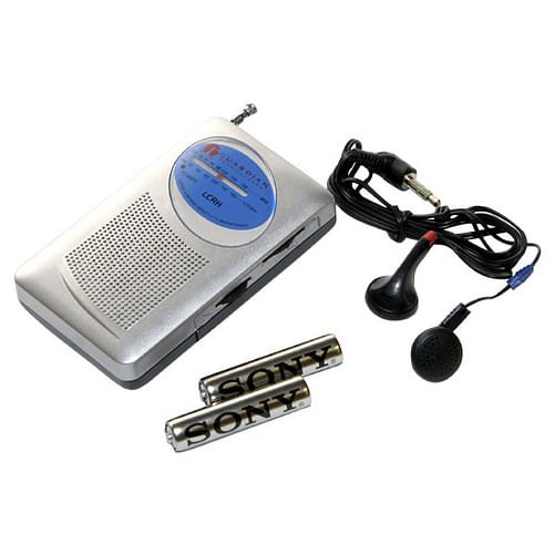 Alternative view of Am/Fm Radio (batteries included)
