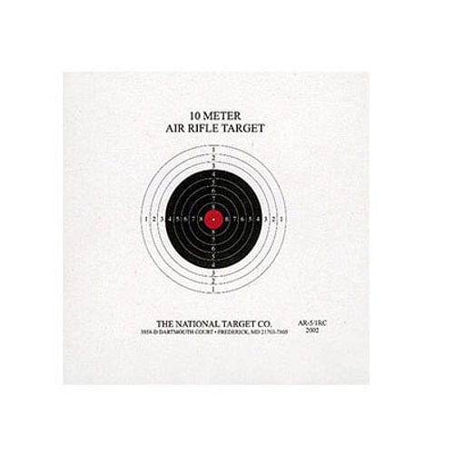 Alternative view of National Target Single Bull Red Center Air Rifle Target