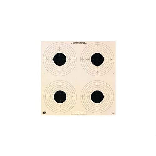 Alternative view of National Target NRA 10-Meter Air Pistol Bullseye Target, 4 Bulls/Page, 100ct