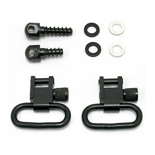 Alternative view of GrovTec Swivel Set, Wood Screws, Fits Bolt-Action Rifles, 1" Loops, Black Oxide