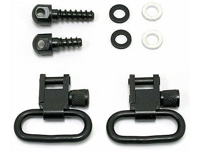 GrovTec Swivel Set, Wood Screws, Fits Bolt-Action Rifles, 1″ Loops, Black Oxide