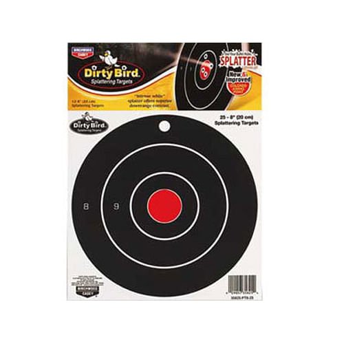 Alternative view of Birchwood Casey Dirty Bird Bullseye Targets, 8" Round, 25ct