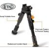UTG Bipod, SWAT/Combat Profile,Adjustable Height, Rubberized Stand