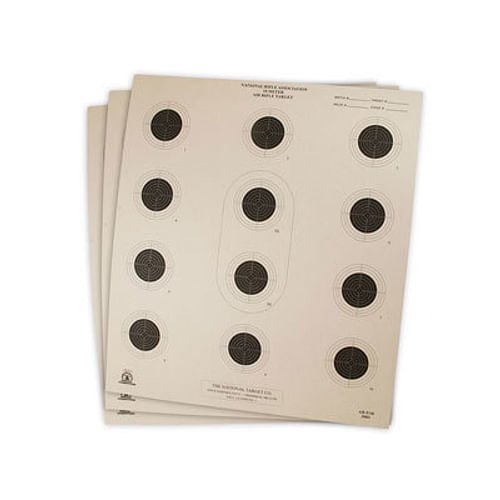 Alternative view of National Target Air Rifle Target, 12 Bullseye, 100 ct