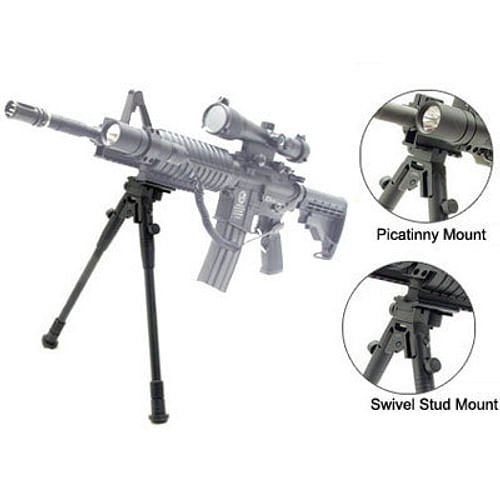 Alternative view of UTG Universal Bipod, Telescoping Legs, Picatinny & Sling Swivel Mount