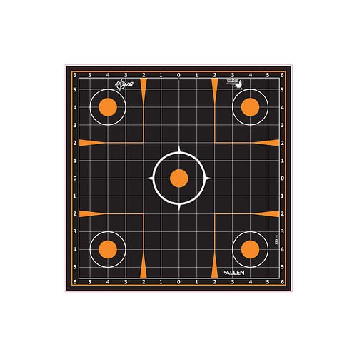 Alternative view of Allen Company EZ Aim Splash Sight-In Grid Target, 12"x12", 5-pack