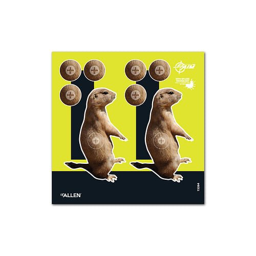 Alternative view of Allen Company EZ Aim Splash Prairie Dog Target, 8"x8", 6-pack
