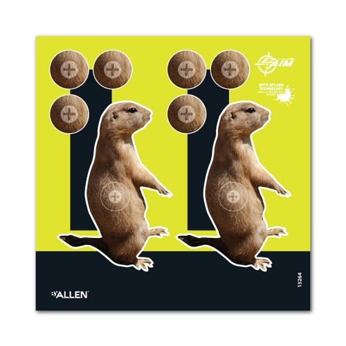 Allen Company EZ Aim Splash Prairie Dog Target, 8″x8″, 6-pack