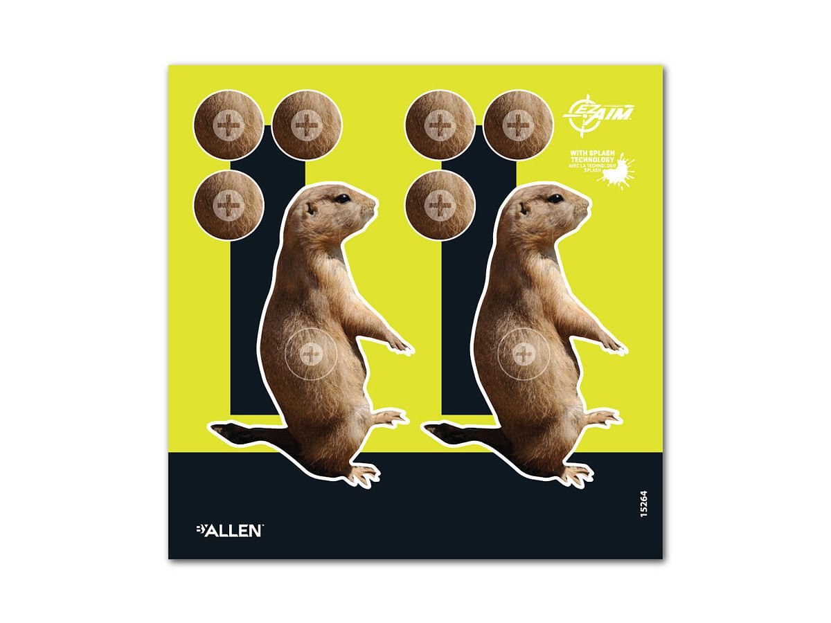 Allen Company EZ Aim Splash Prairie Dog Target, 8″x8″, 6-pack