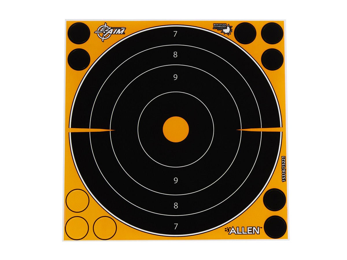 Allen Company EZ Aim Splash Bullseye Target, 8″x8″, 30-pack